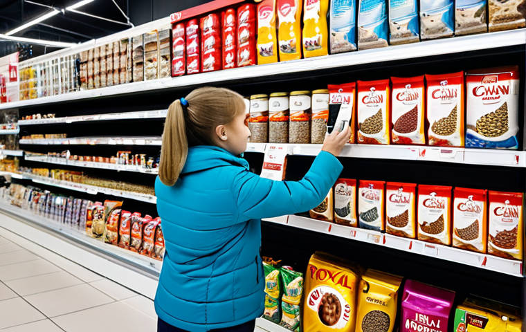 **Prompt:** A Russian family choosing cat food at a pet store in Moscow, shelves filled with colorful bags of Royal Canin, Hill's, and Purina Pro Plan, bright lighting, safe for work, appropriate content, fully clothed, family-friendly, perfect anatomy, natural proportions, professional photography, high quality.
